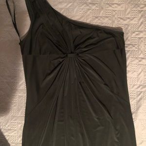 BCBG One Shoulder Black Dress